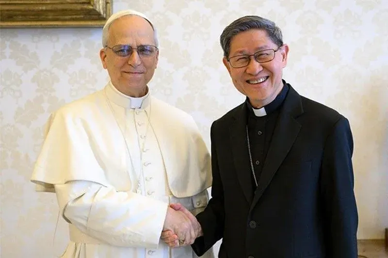 Cardinal Luis Antonio Tagle met with Pope Leo XIV in a private meeting on May 16, 2025