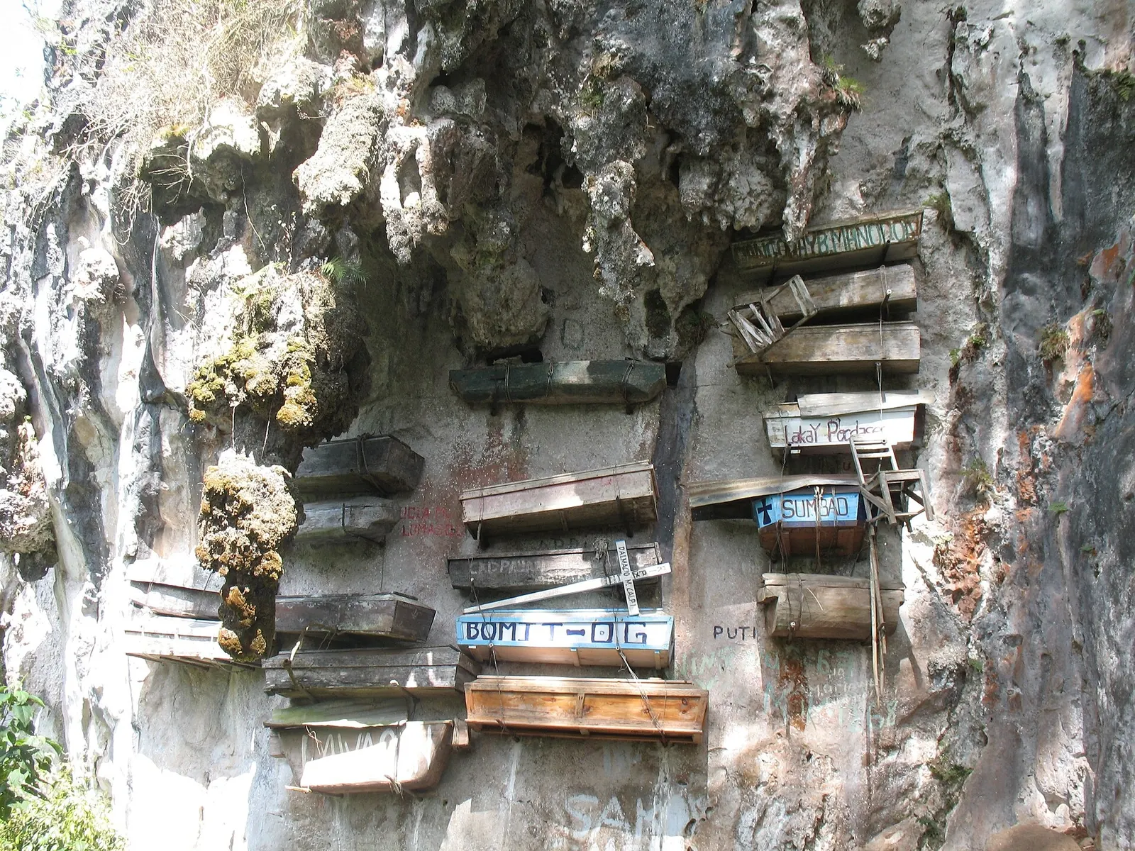 Hanging coffins in Sagada, Mountain Province