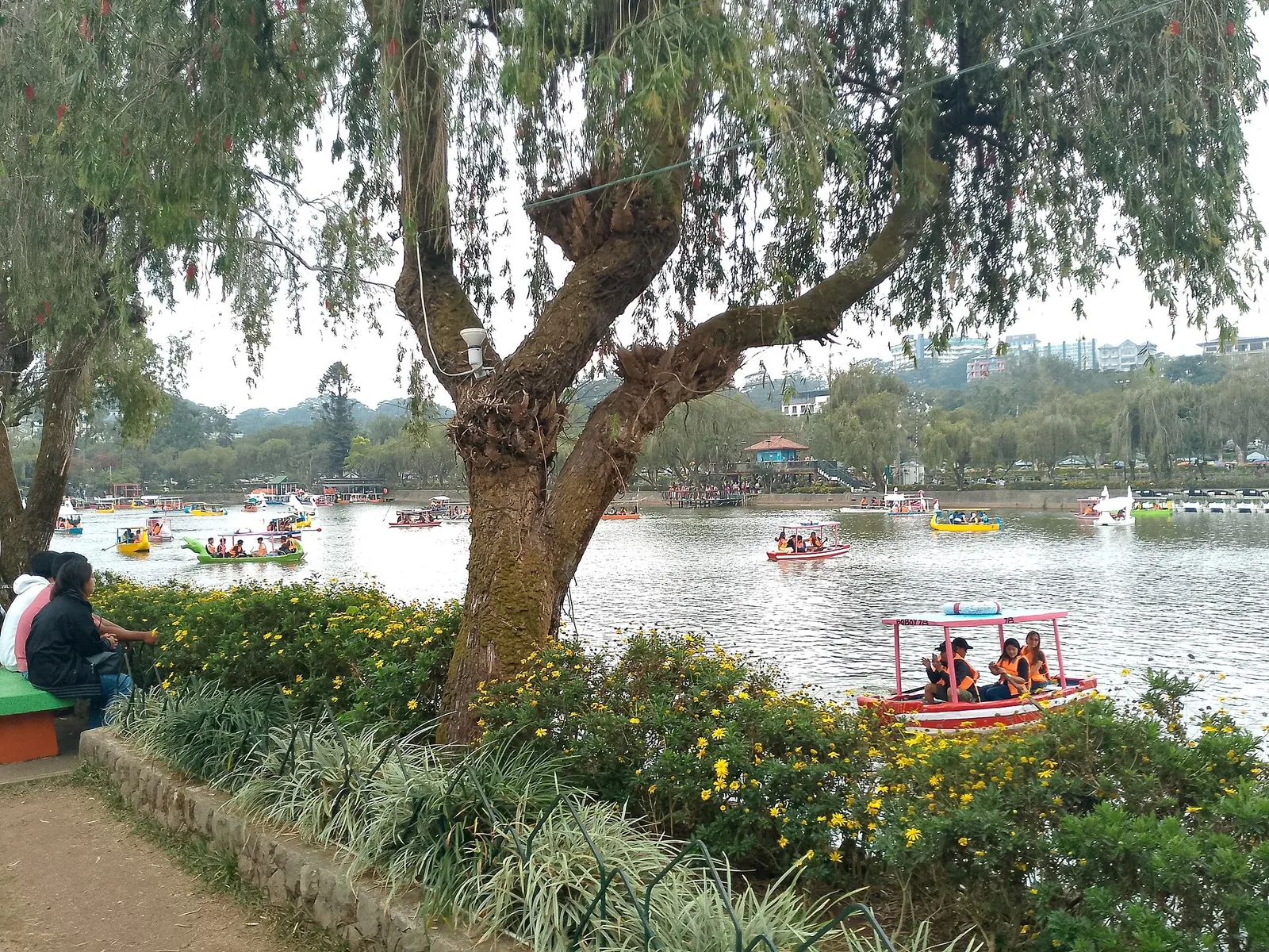 The lake at Burnham Park in Baguio