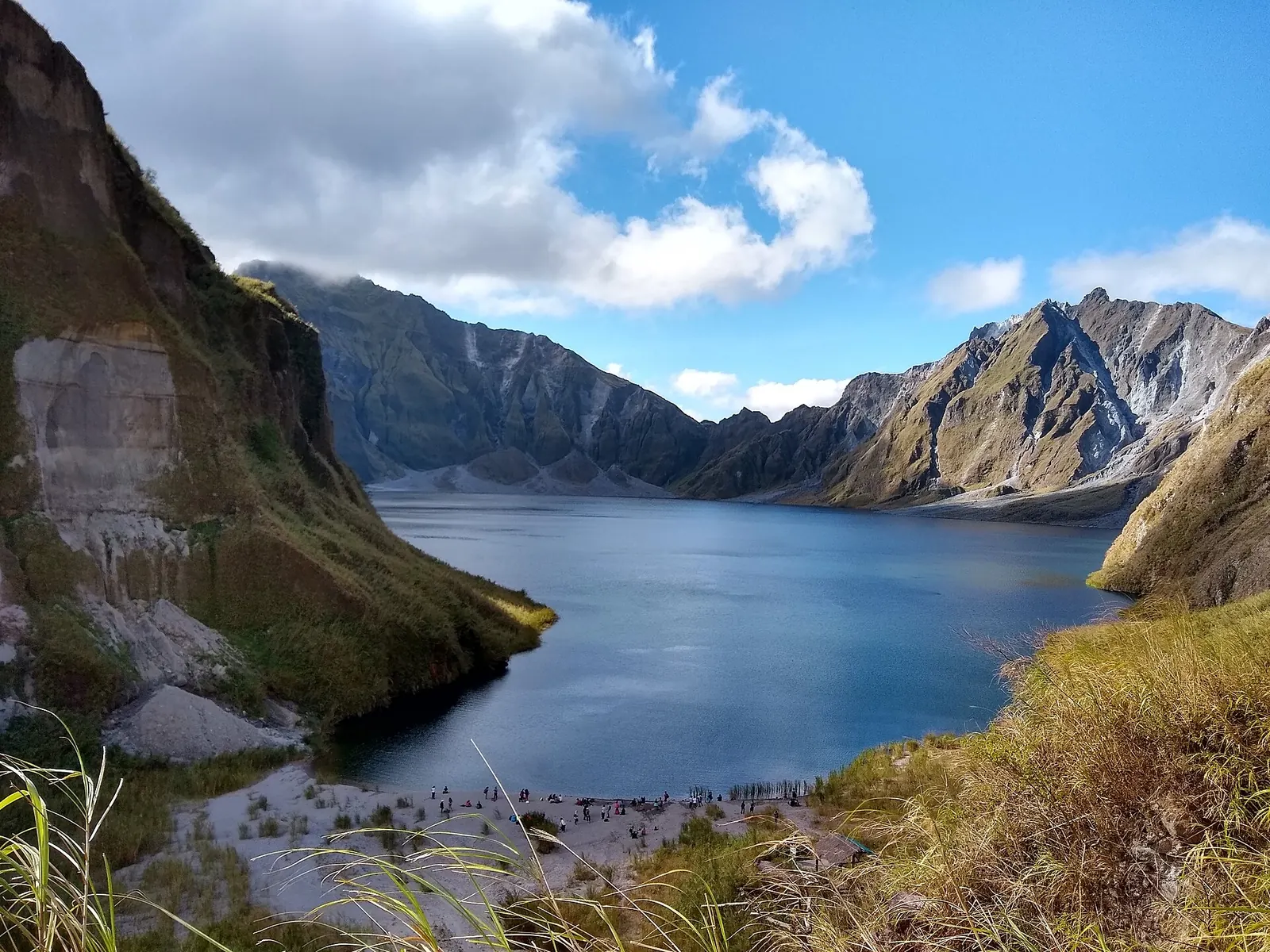 The crater lake of Mount Pinatubo