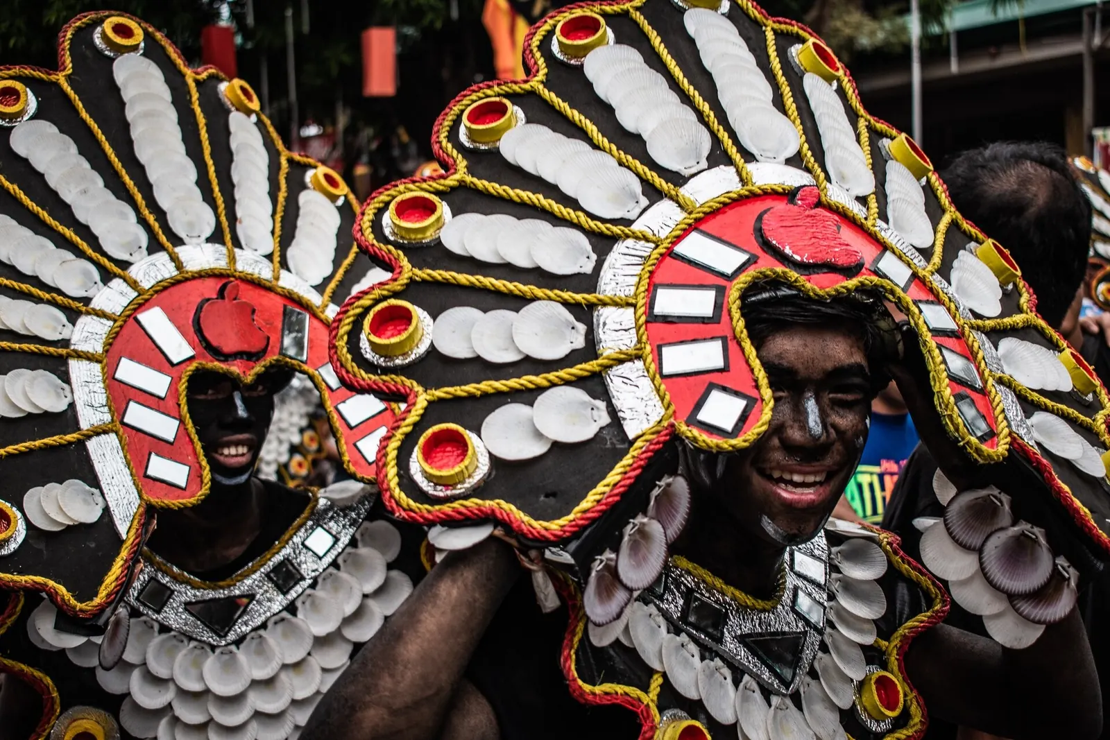 Dancers at the Ati-Atihan festival in Kalibo, Aklan