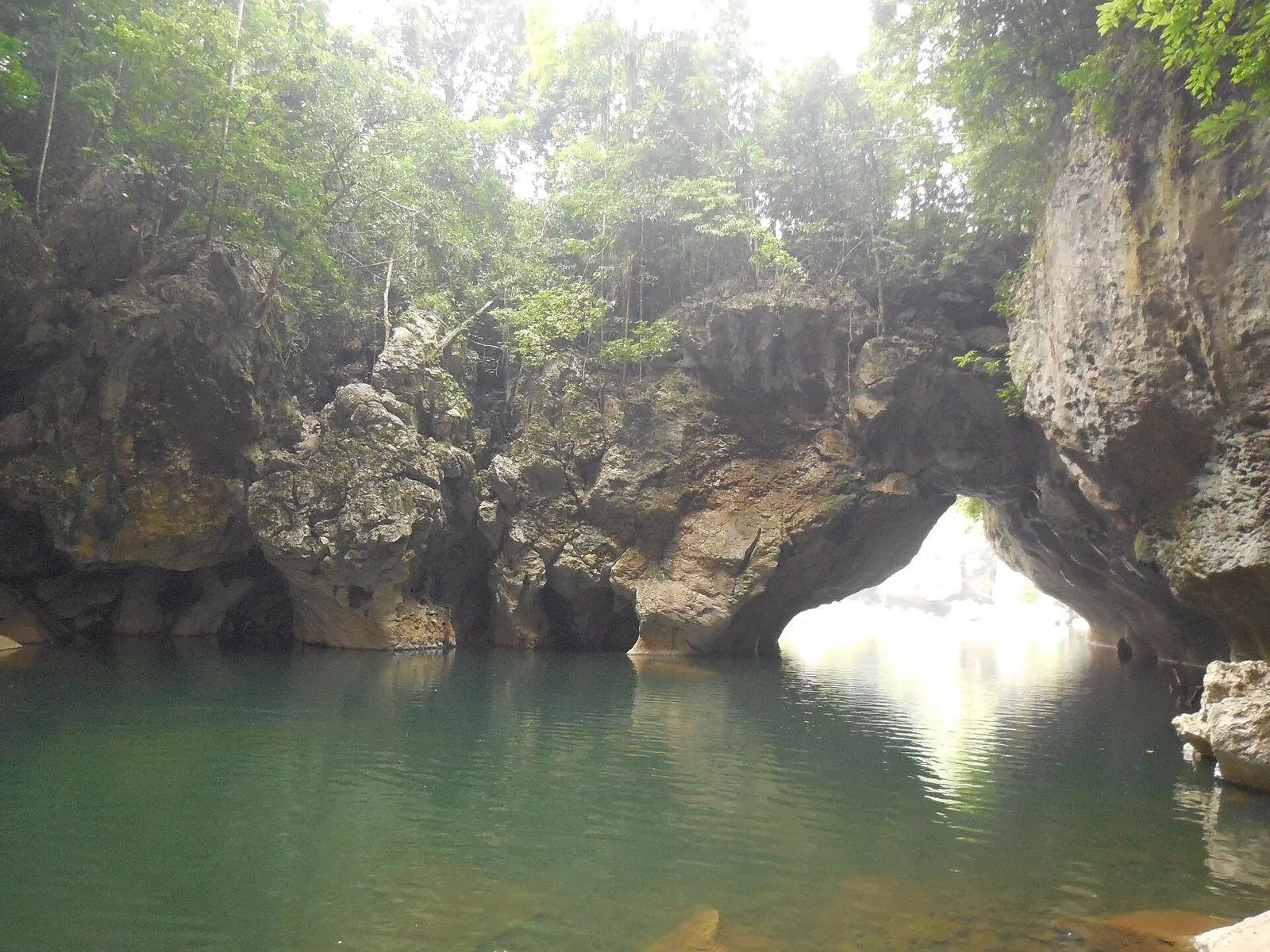 The natural bridge at Sohoton in Basey, Samar