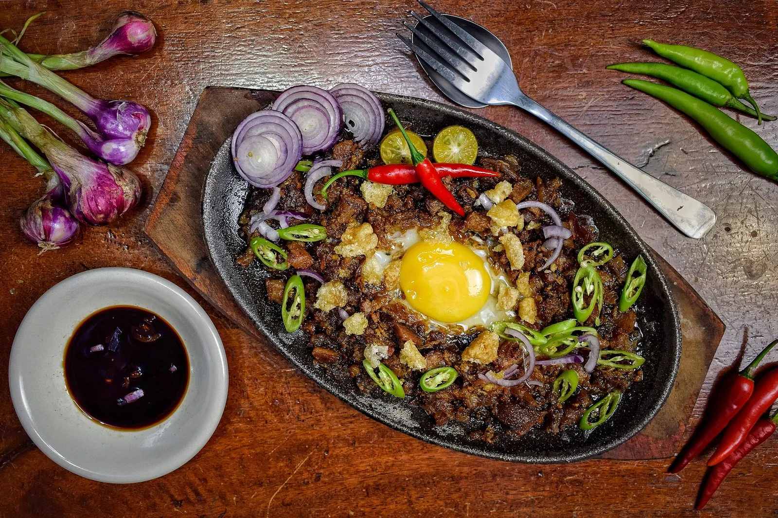 A serving of sizzling sisig