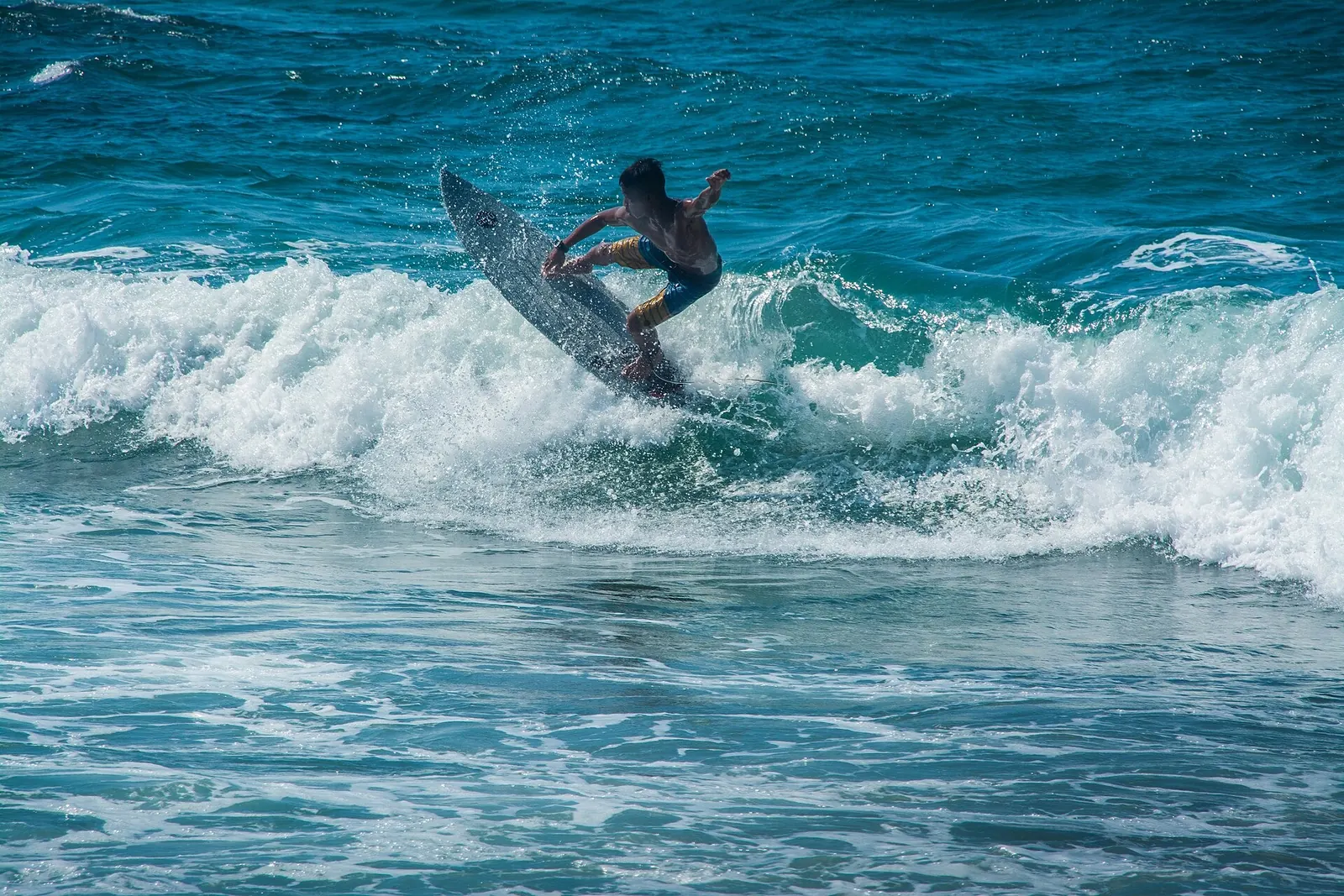 The surfing coast of San Juan, La Union