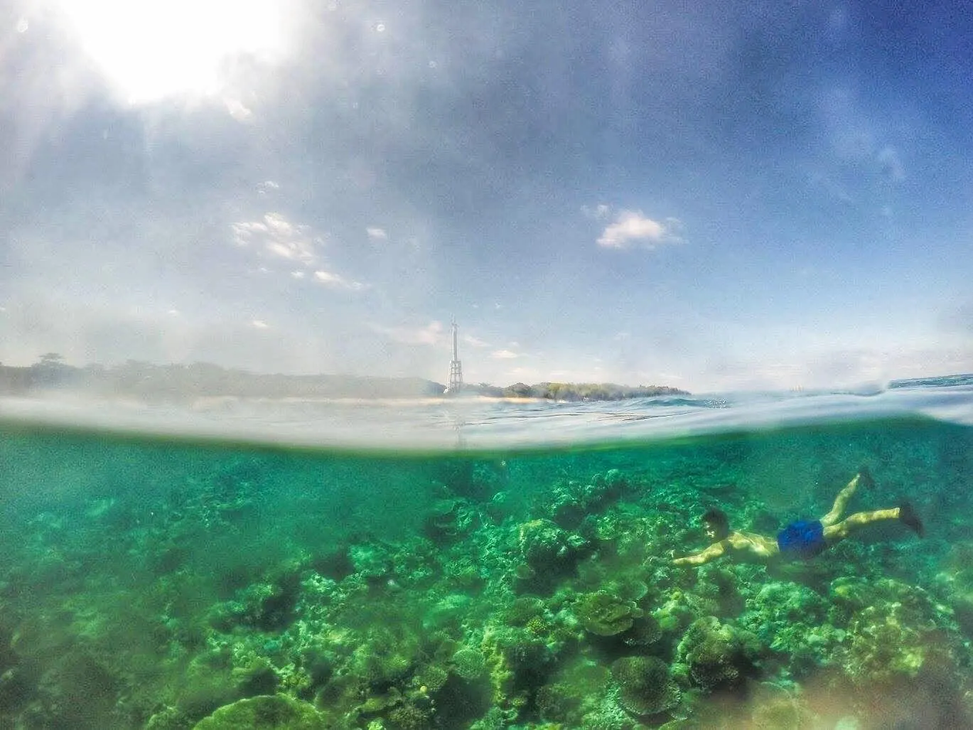 Apo Reef and its lighthouse, Occidental Mindoro